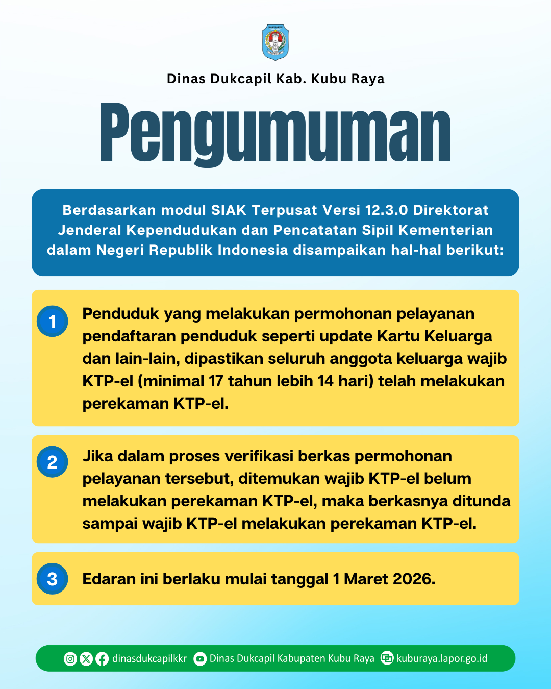 pengumuman feed instagram